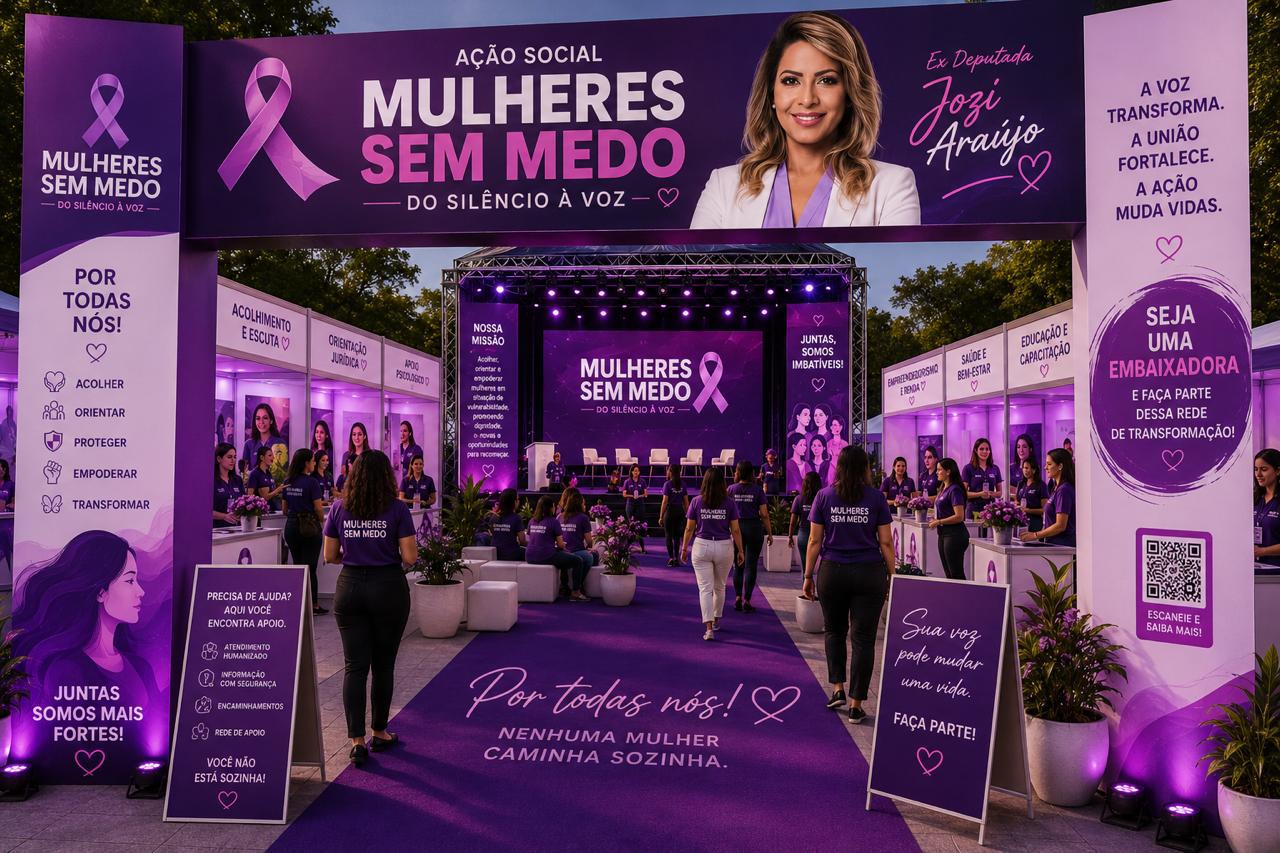 Ação itinerante da Caravana Mulheres Sem Medo