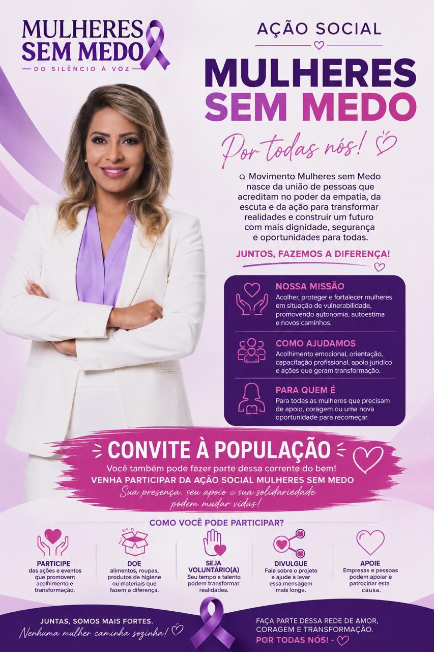Jozi Araújo, idealizadora do Movimento Mulheres Sem Medo